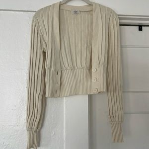 Aritzia Wilfred Cream Cardigan